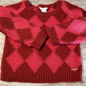 Little Marc Jacobs red sweater with gold thread.